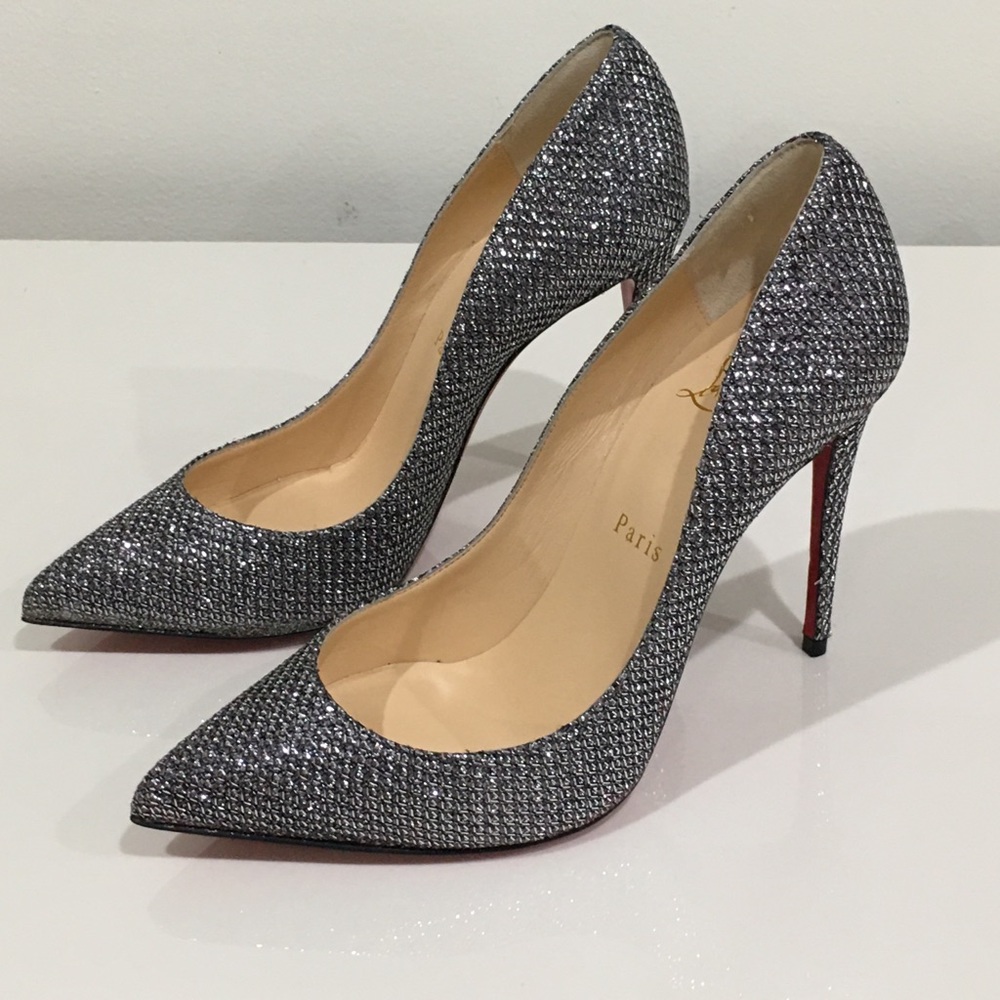 Authentic Christian Louboutin Glitter Pigalle Pump - Picture 7 of 8